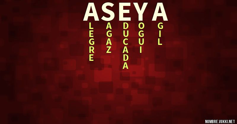 Acróstico aseya