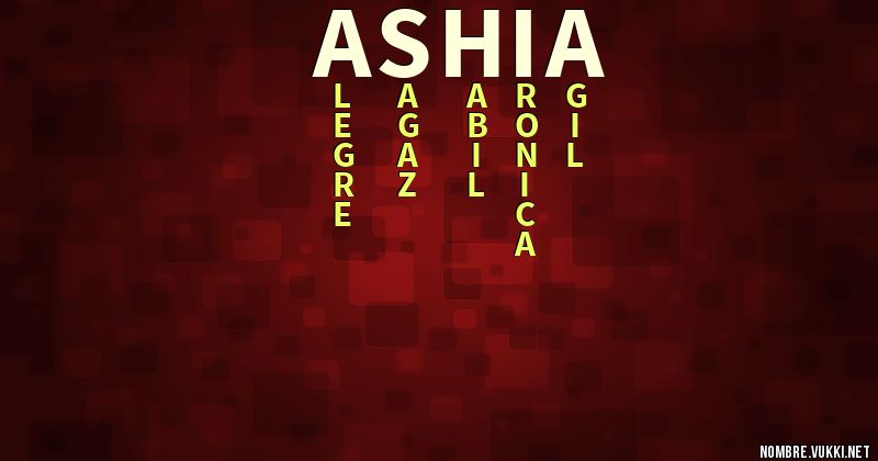 Acróstico ashia