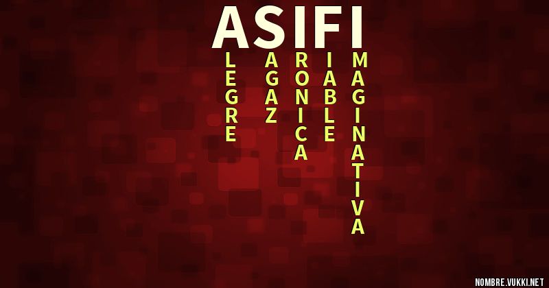 Acróstico asifi