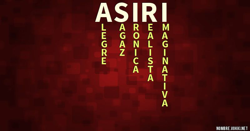 Acróstico asiri