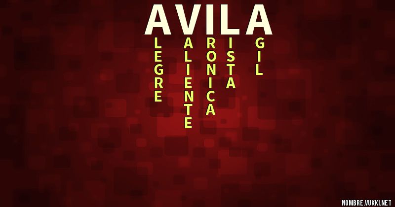 Acróstico avila
