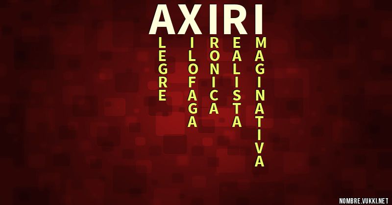 Acróstico axiri