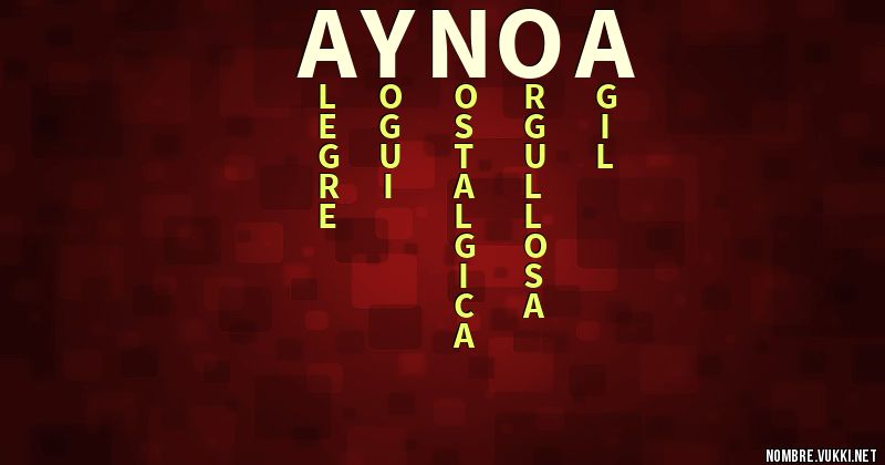 Acróstico aynoa