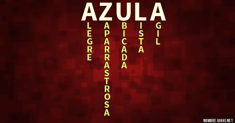 Acróstico azula