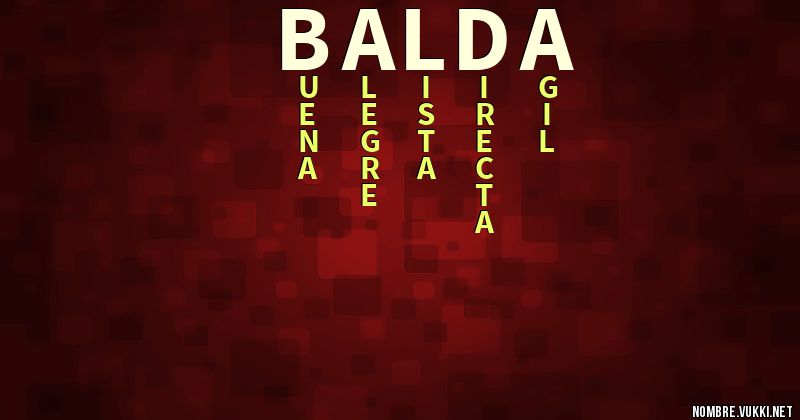 Acróstico balda