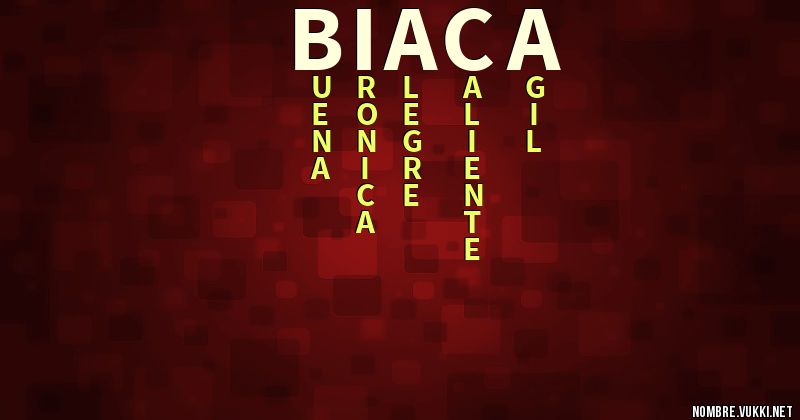 Acróstico biaca