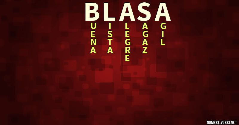 Acróstico blasa