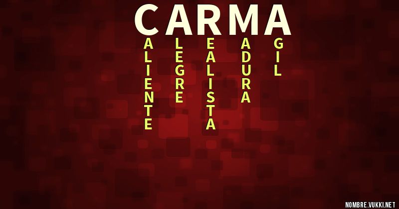 Acróstico carma