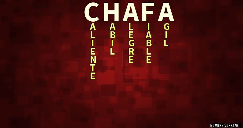 Acróstico chafa
