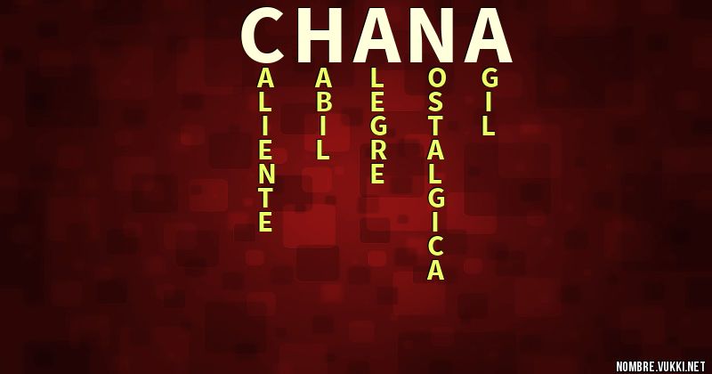 Acróstico chana