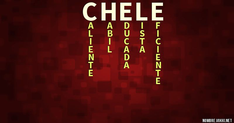 Acróstico chele