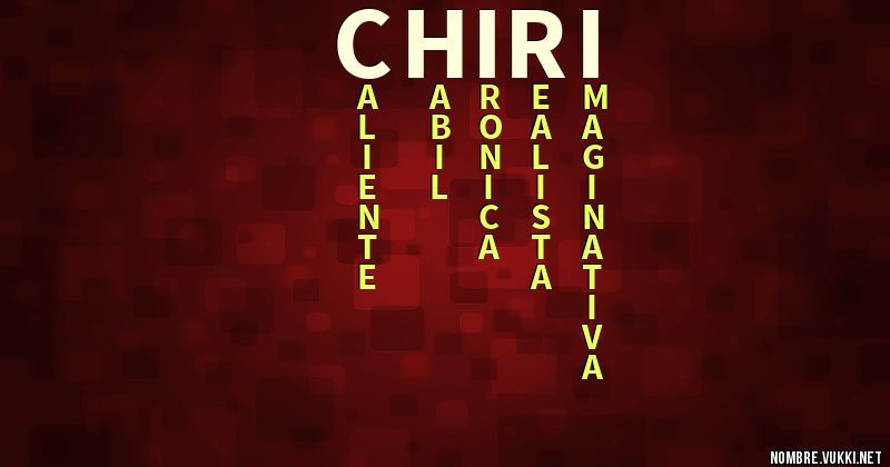 Acróstico chiri