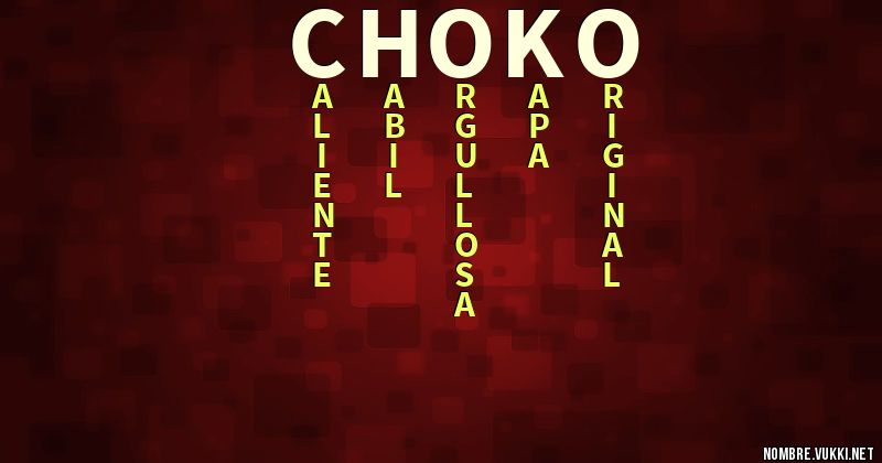 Acróstico choko