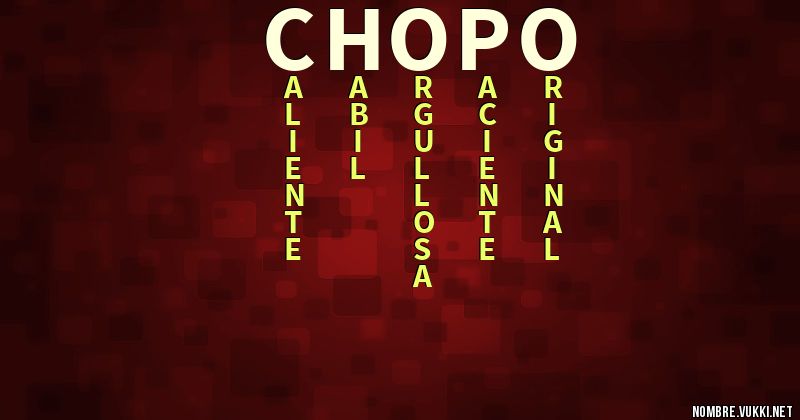 Acróstico chopo