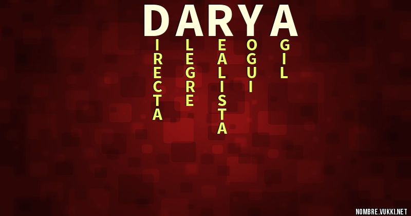 Acróstico darya