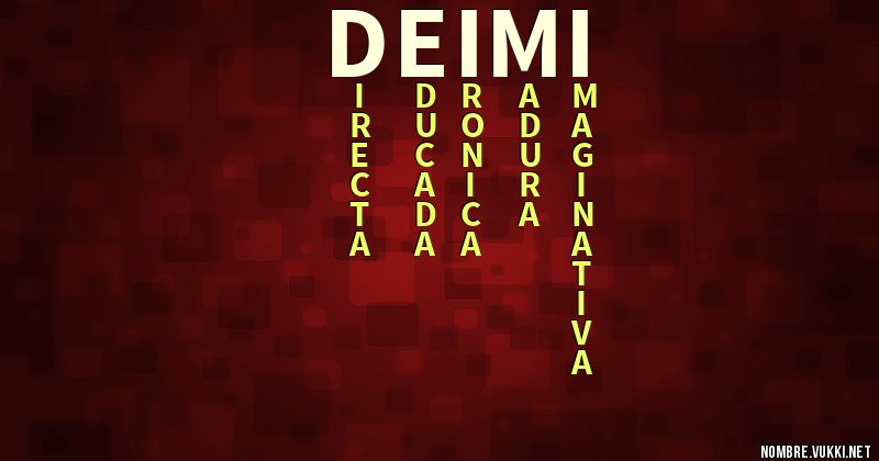 Acróstico deimi