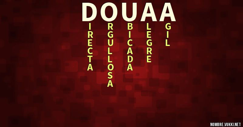 Acróstico douaa