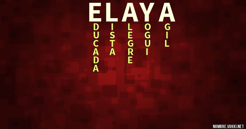 Acróstico elaya