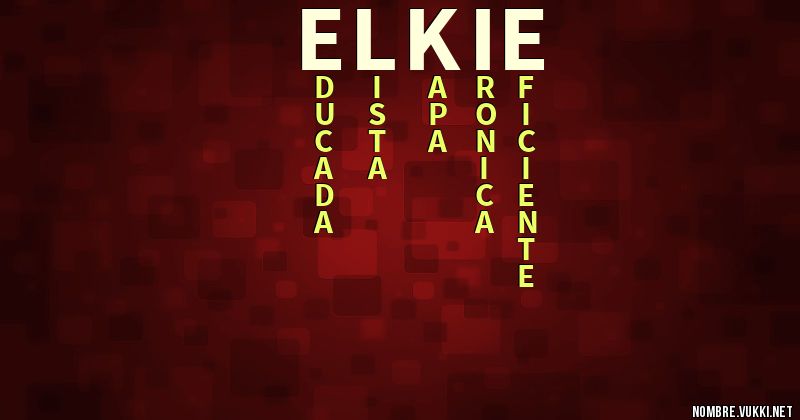 Acróstico elkie