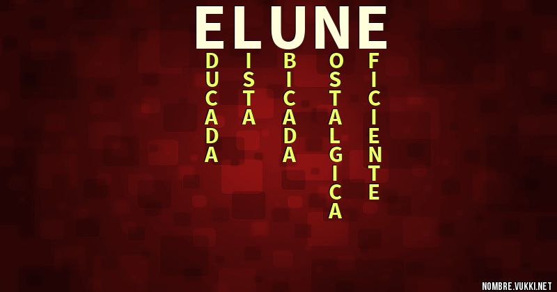 Acróstico elune