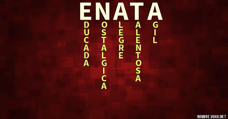 Acróstico enata