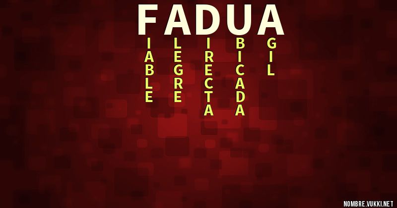Acróstico fadua