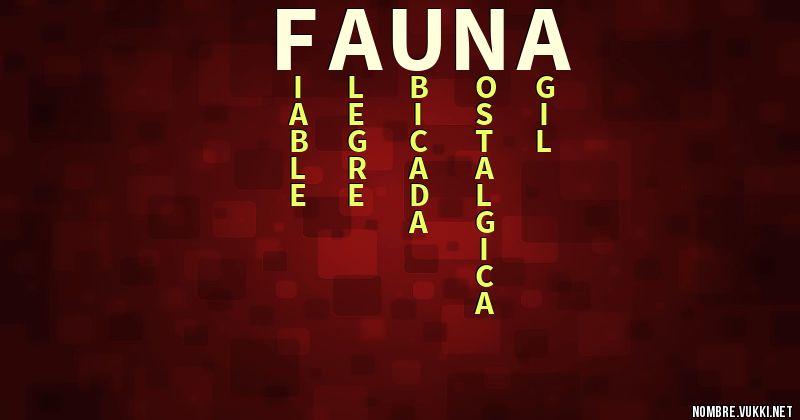Acróstico fauna