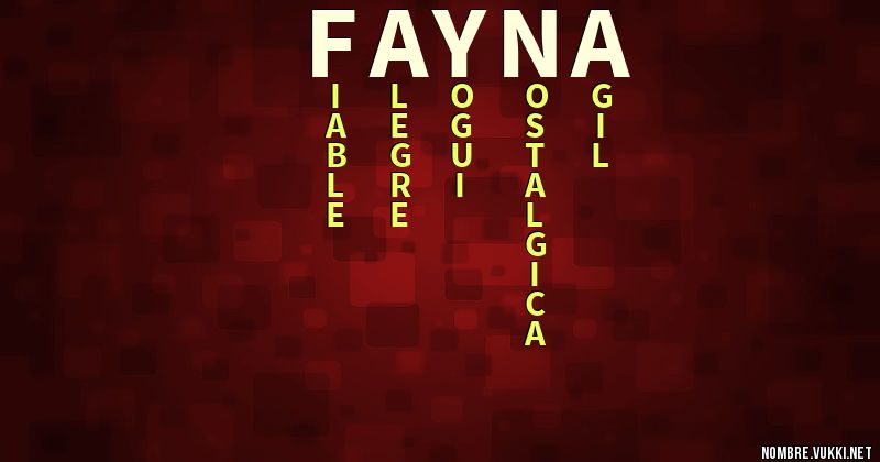 Acróstico fayna