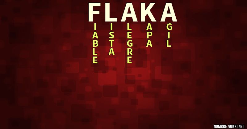 Acróstico flaka