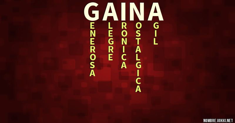 Acróstico gaina