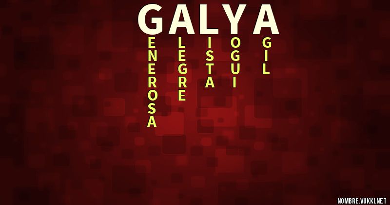 Acróstico galya