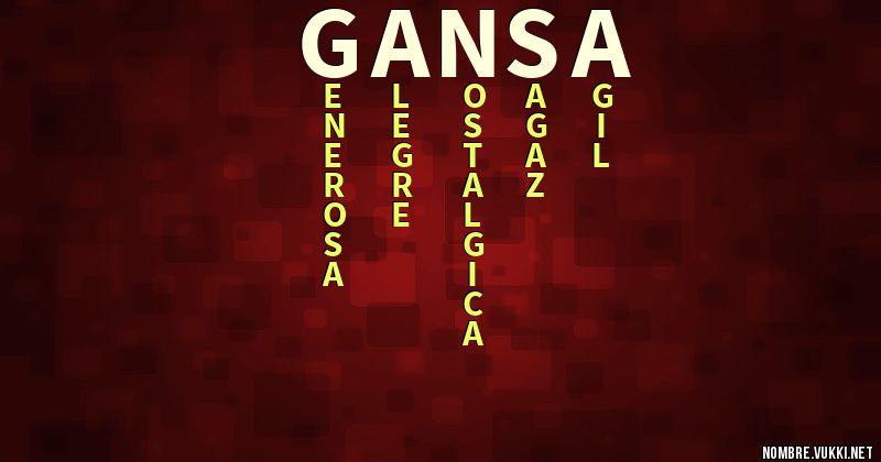 Acróstico gansa