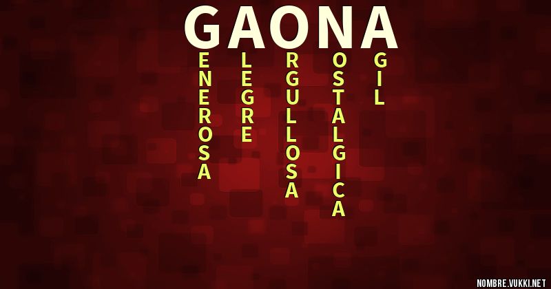 Acróstico gaona