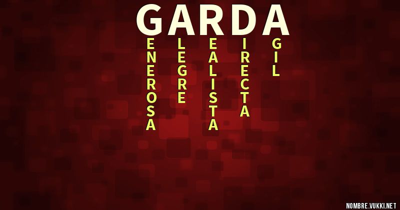 Acróstico garda