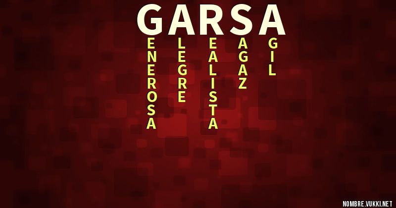 Acróstico garsa