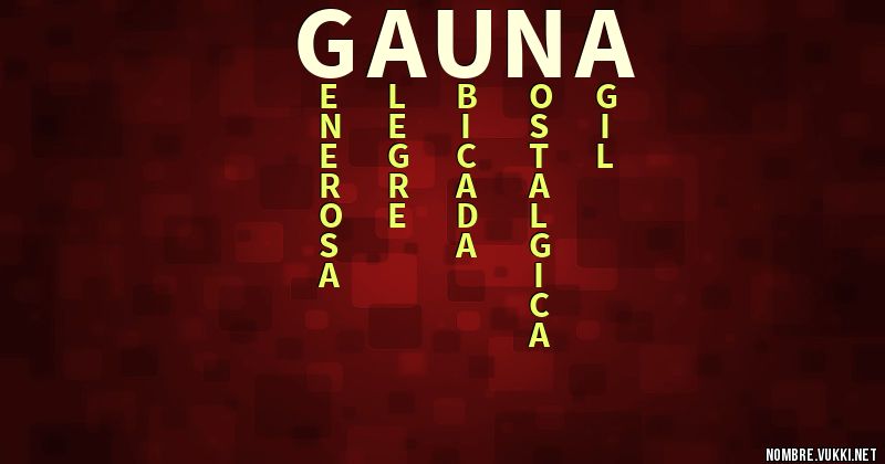 Acróstico gauna