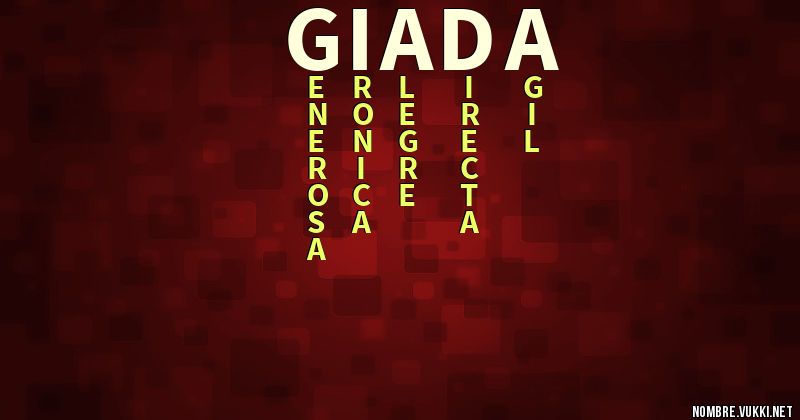 Acróstico giada