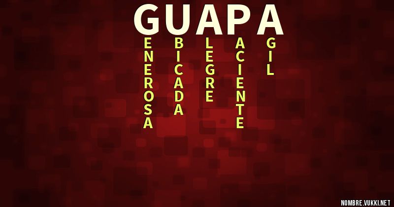 Acróstico guapa