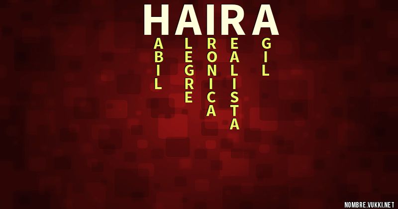 Acróstico haira