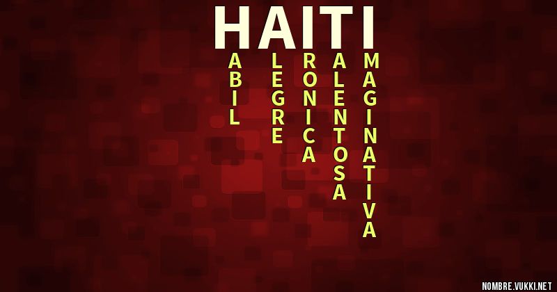 Acróstico haiti