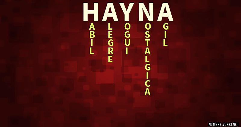 Acróstico hayna