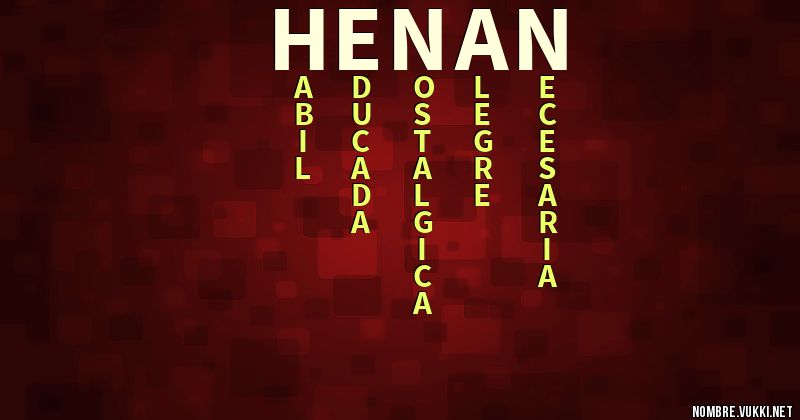 Acróstico henán