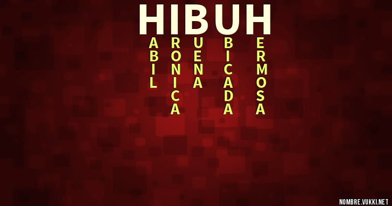 Acróstico hibuh