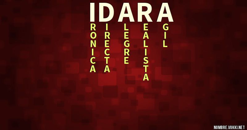 Acróstico idara