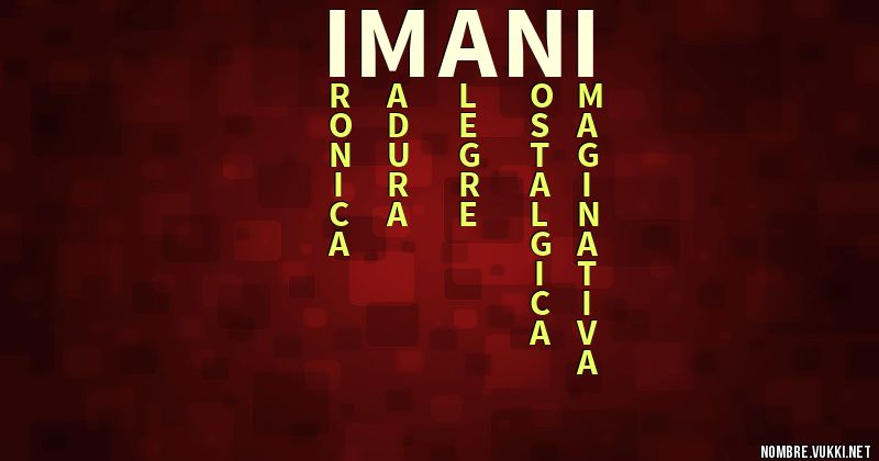 Acróstico imani