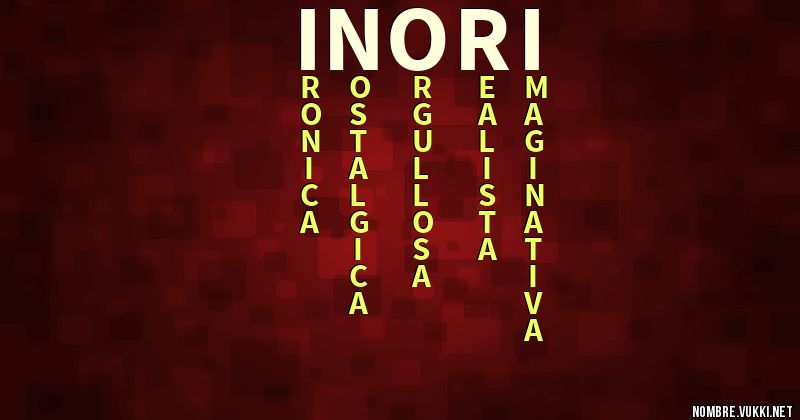 Acróstico inori