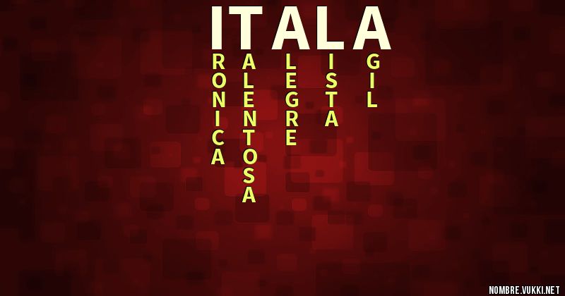 Acróstico itala