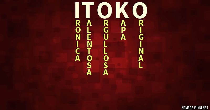 Acróstico itoko