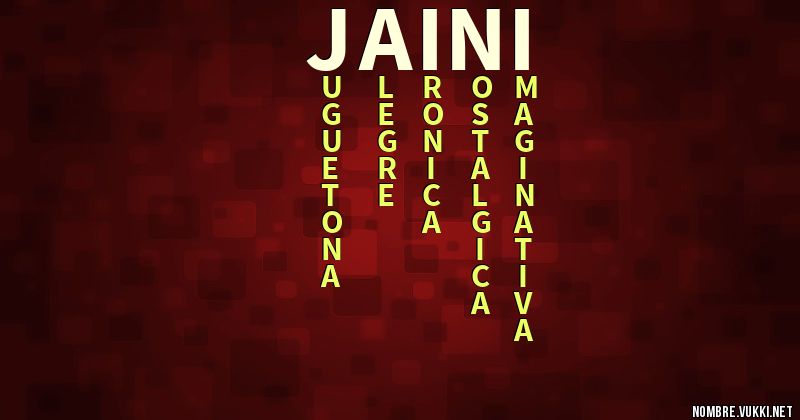 Acróstico jaini