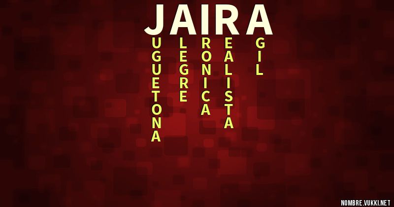 Acróstico jaira